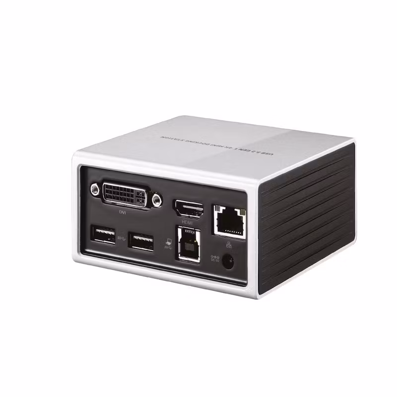 Club 3D CSV-3104D 8-i-1 USB-A-dockningsstation 4K 30 Hz med HDMI och DVI