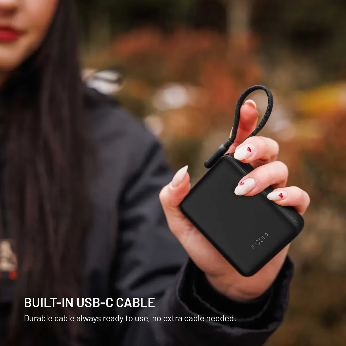 FIXED Zen 10 Loop FIXZENL-10-BK 10 000 mAh 30 W Powerbank Svart