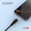 FIXED Liquid Silicone 60 W USB-C till USB-C 0,3 m Silikonkabel Svart