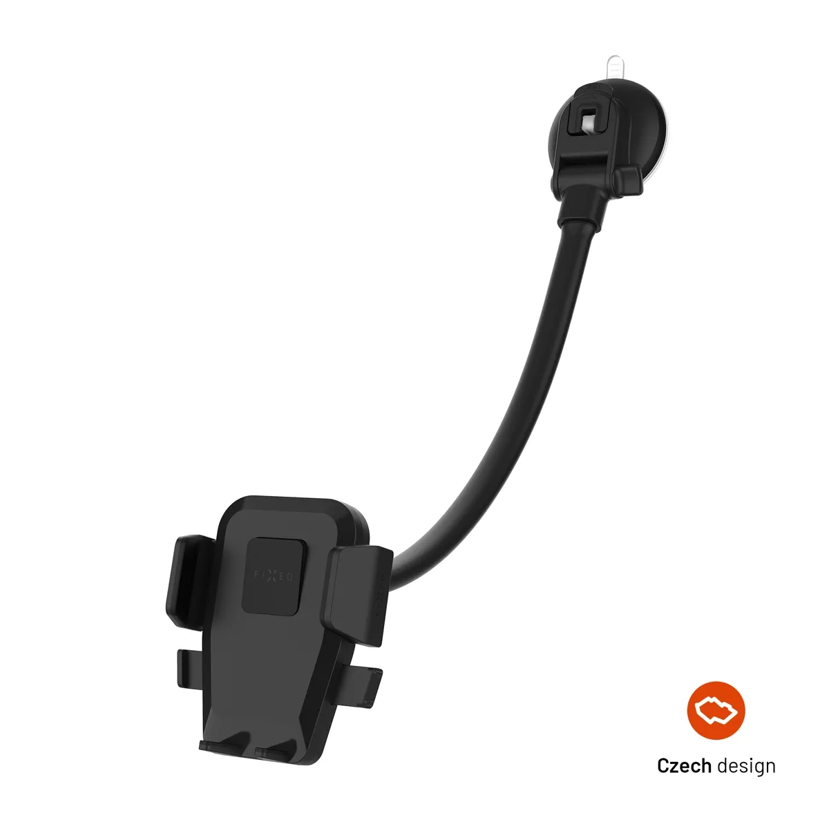 FIXED Iconiq Flex XL mobilhållare för vindruta och instrumentbräda Black