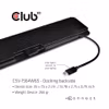 Club 3D CSV-1564W65 USB-C-dockningsstation för tre skärmar med 65 W nätadapter Svart