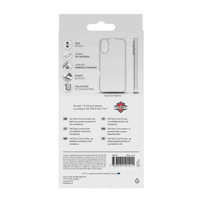 X2O Clear Soft Skal för Samsung Galaxy A37 5G Klar