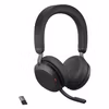 Jabra Evolve2 75 Trådlöst Headset med Laddningsställ Svart