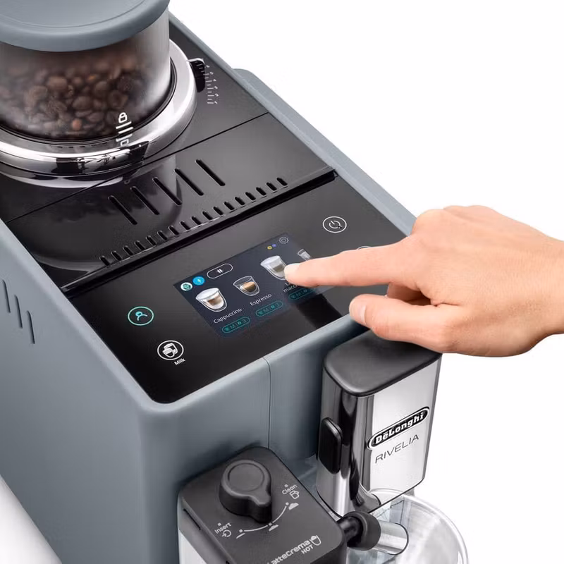 De'Longhi Rivelia EXAM440.55.G Helautomatisk espressomaskin Stengrå