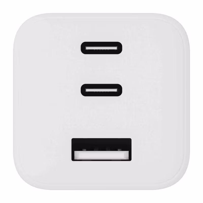 X2O Professional 65 W GaN Hemmaladdare 2 × USB-C och USB-A Vit