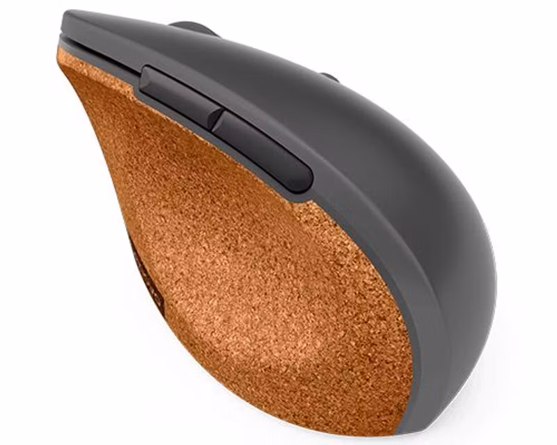 Lenovo Go GY51C33980 Trådlös Vertikal Ergonomisk Mus Brun/Grå