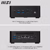 MSI Cubi NUC 1MG-014BEU Mini PC Barebone Intel Core 3 100U Svart