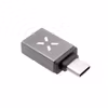 FIXED LINK USB-C Hane till USB-A Hona Adapter Grå