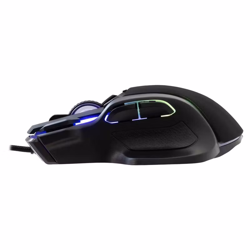 Baracuda Piranha 7 knappar 7 200 DPI Optisk Spelmus Svart