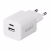 X2O 20 W Dubbel Hemmaladdare USB-C/USB-A GaN Vit
