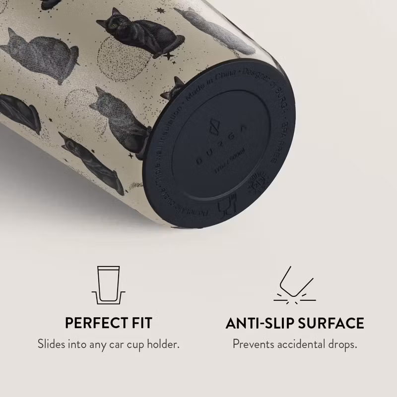 Burga Salem 500 ml Termosmugg med lock och sugrör i rostfritt stål
