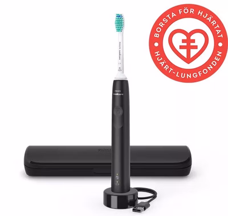 Philips Sonicare 3100 series HX3673/14 Eltandborste Svart/Vit