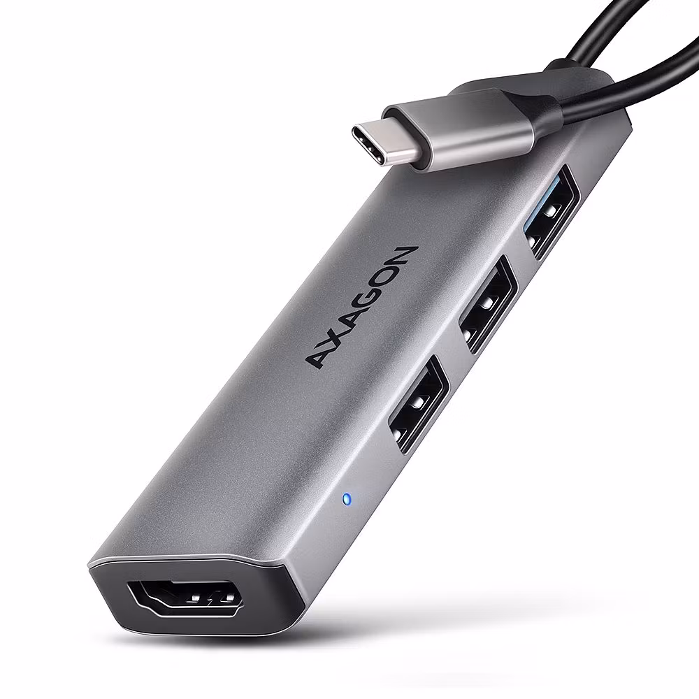 AXAGON HMC-H3A STARTER 4-i-1 USB-C-hubb med HDMI 4K