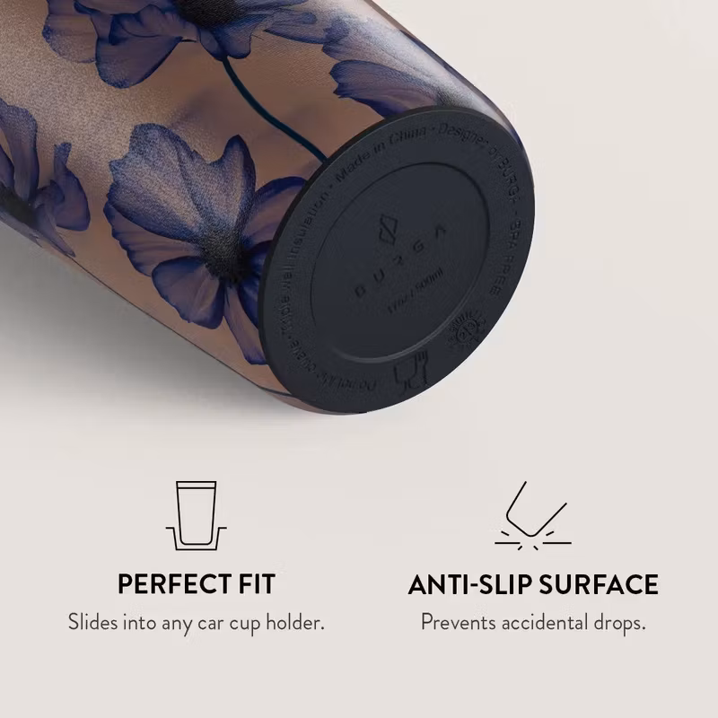 Burga Velvet Night 500 ml Termosmugg med lock och sugrör i rostfritt stål