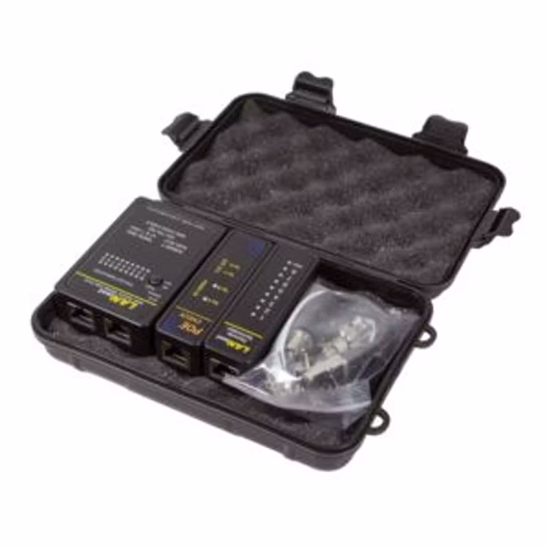 LogiLink WZ0015P Nätverkskabeltestare med PoE-finder för RJ45, RJ11 och BNC