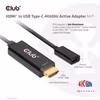 Club 3D CAC-1333 HDMI till USB-C-adapterkabel 4K 60 Hz 22 cm Svart