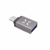 FIXED LINK USB-C Hane till USB-A Hona Adapter Grå