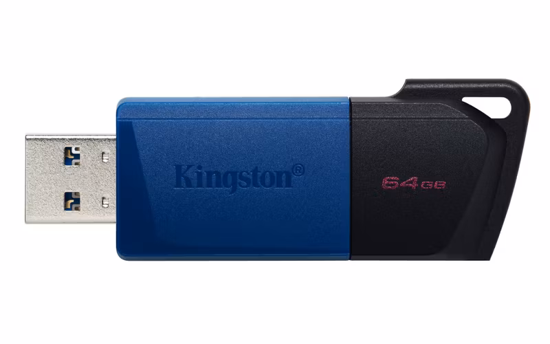 Kingston DataTraveler Exodia M 64 GB USB 3.2 Gen 1 USB-minne Svart Blå