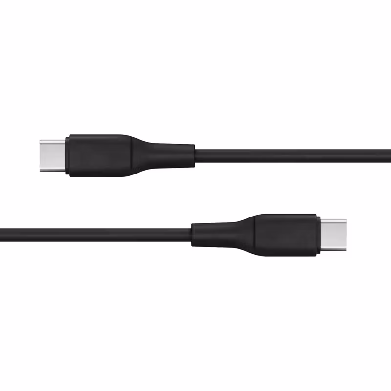 X2O Superflex USB-C till USB-C-kabel 60 W 1,5 m Svart