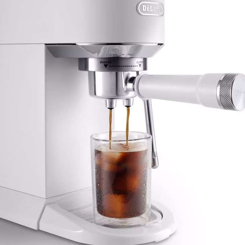 De'Longhi Dedica Duo EC890.WI Espressomaskin med Cold Brew Vit