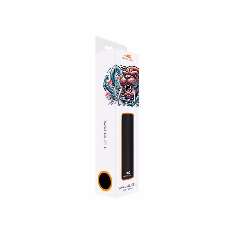 Baracuda WALRUS L Spelmusmatta 400 × 300 mm Svart/Orange