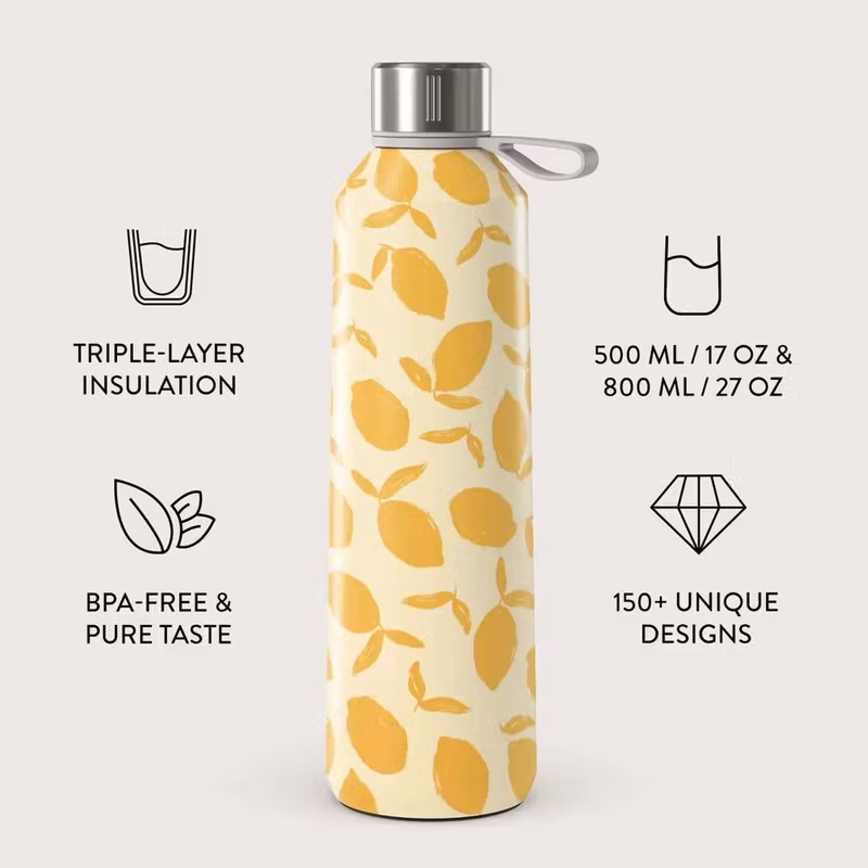 Burga Lemon Tart 500 ml Vatten-/Termosflaska i rostfritt stål