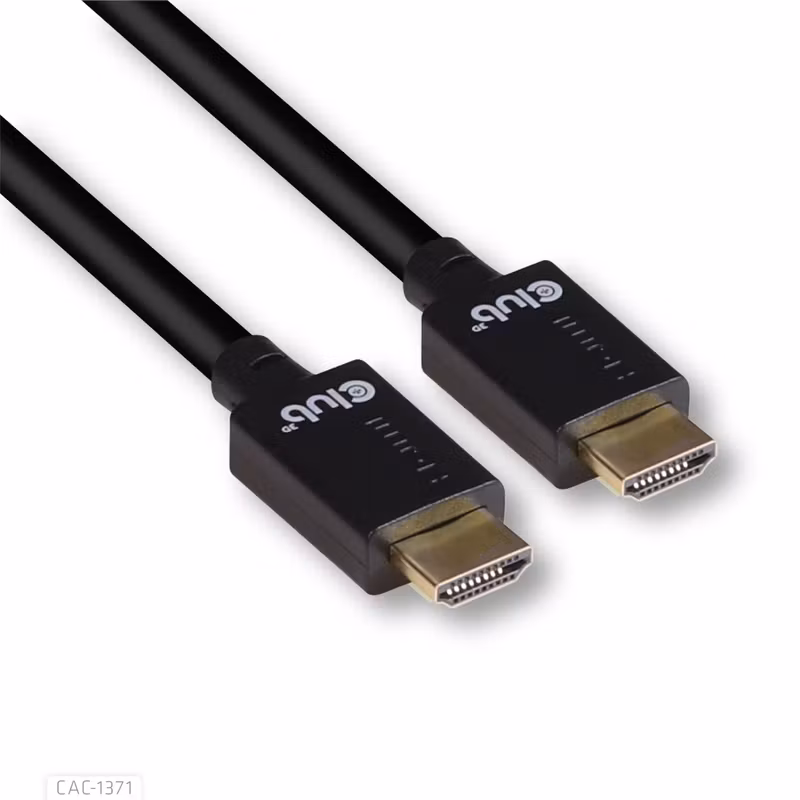 Club 3D CAC-1371 HDMI 2.1 Ultra High Speed HDMI-kabel 1 m Svart