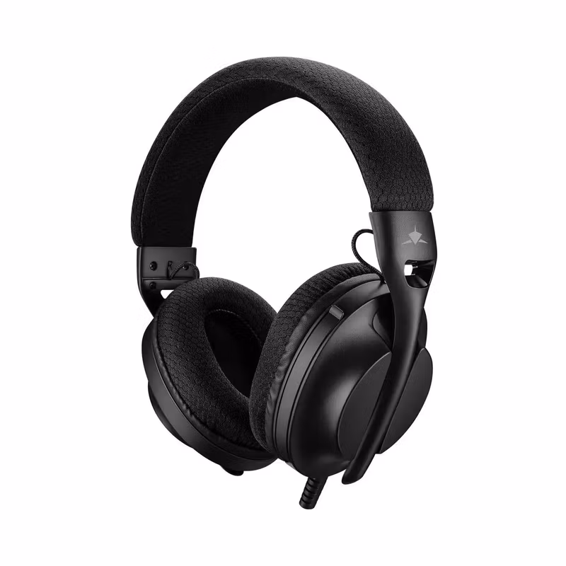 White Shark PARROT On-Ear Spelheadset Svart