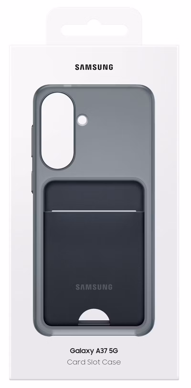 Samsung Card Slot Case EF-OA376 Skal med kortfack för Galaxy A37 5G Svart