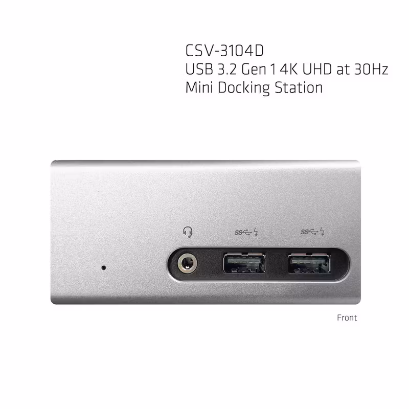 Club 3D CSV-3104D 8-i-1 USB-A-dockningsstation 4K 30 Hz med HDMI och DVI