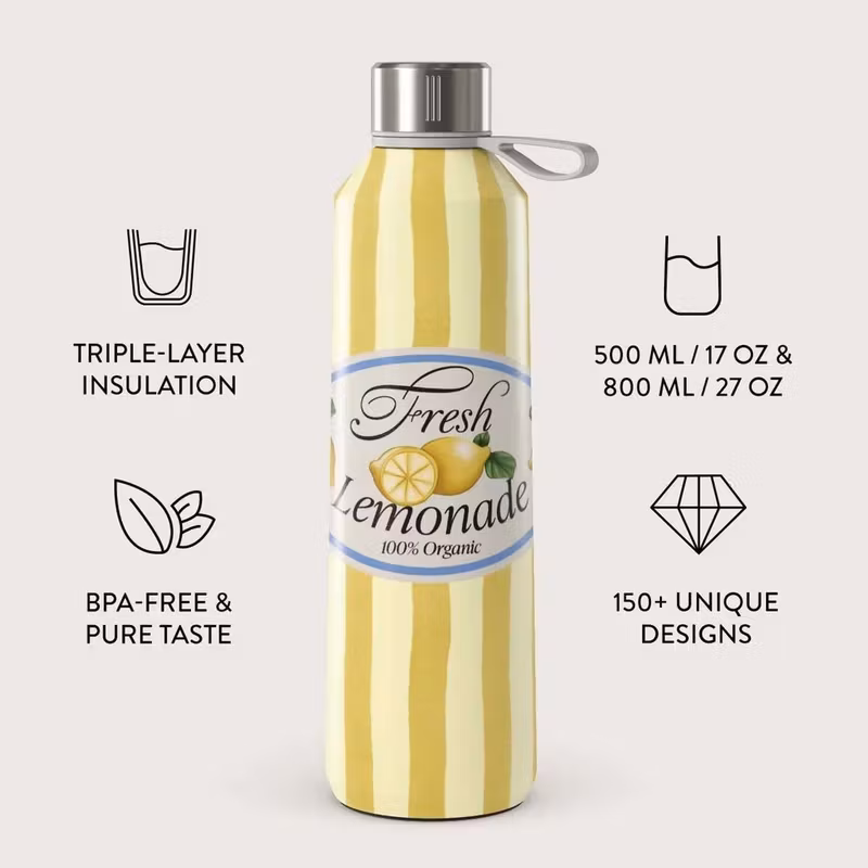 Burga Frizzante 500 ml Vatten-/Termosflaska i rostfritt stål