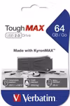 Verbatim ToughMAX 49332 64 GB USB 2.0 USB-minne Svart