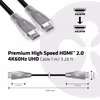 Club 3D CAC-1311 Premium High Speed HDMI 2.0-kabel 4K 60 Hz 1 m Svart