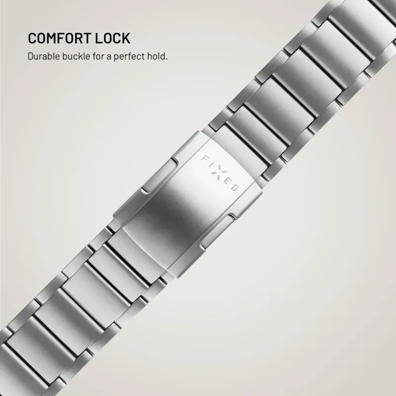 FIXED Titanium Strap Titanarmband för Garmin QuickFit 22 mm Naturlig titan