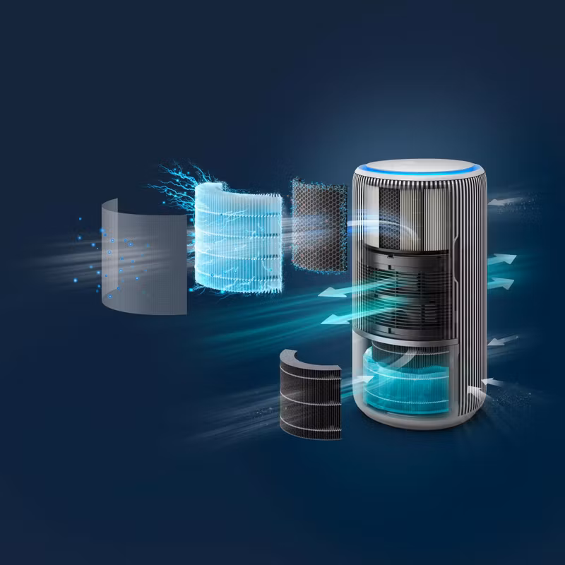 Philips AC3420/10 PureProtect Water 3400 2-i-1 Luftrenare och Luftfuktare Vit