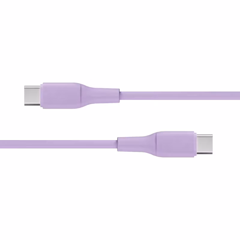 X2O Superflex USB-C till USB-C-kabel 60 W 1,5 m Lavendel