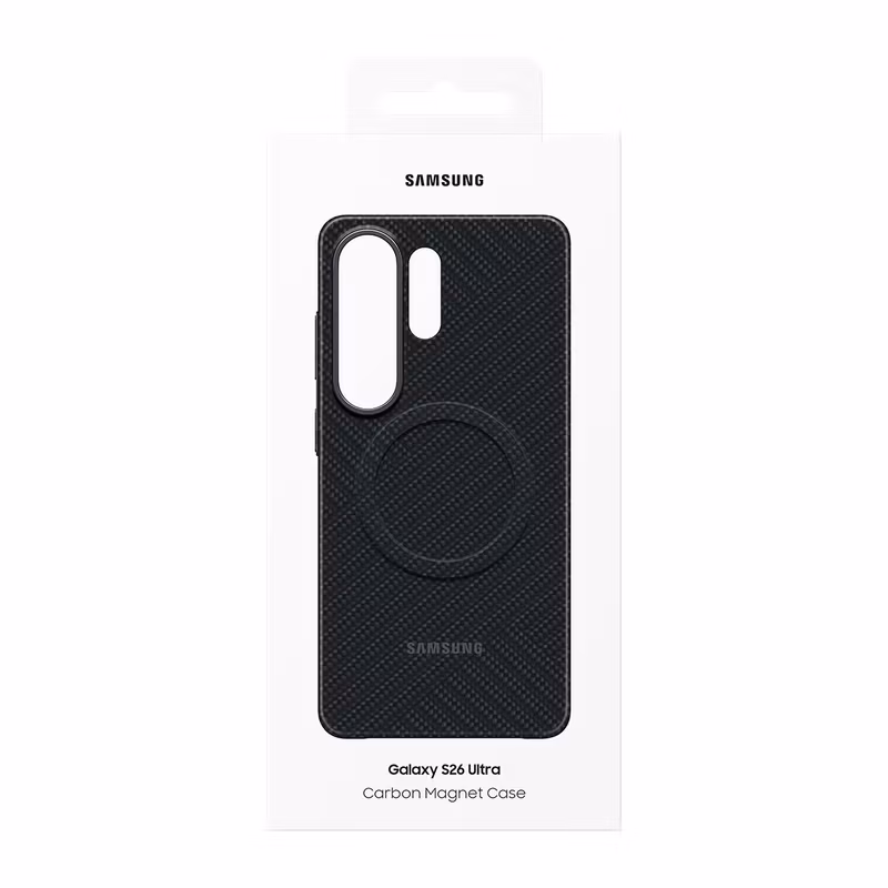Samsung Galaxy S26 Ultra Carbon Magnet Case aramidskal med magneter Black