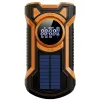 Just in Case Nödradio med Solcell, Vev och 5 000 mAh Powerbank Svart/orange