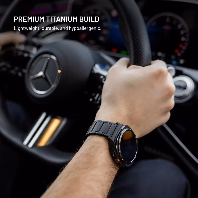 FIXED Titanrem för Garmin QuickFit 26 mm Svart