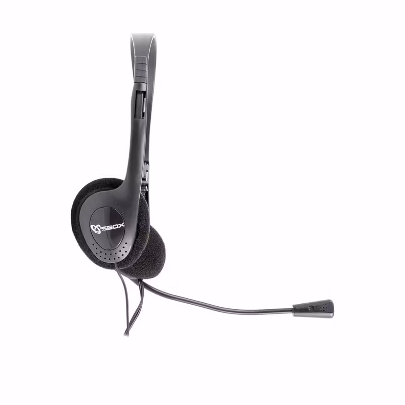 SBOX HS-201 3,5 mm On-Ear Headset Svart