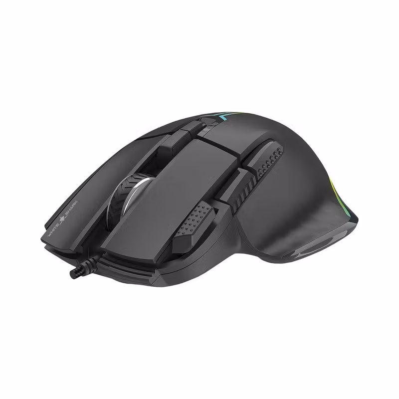 White Shark MARROK 9D 12 000 DPI Gamingmus Svart