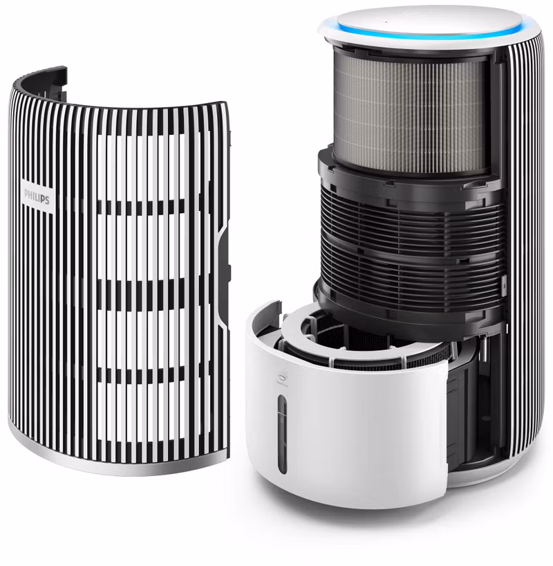 Philips AC3420/10 PureProtect Water 3400 2-i-1 Luftrenare och Luftfuktare Vit