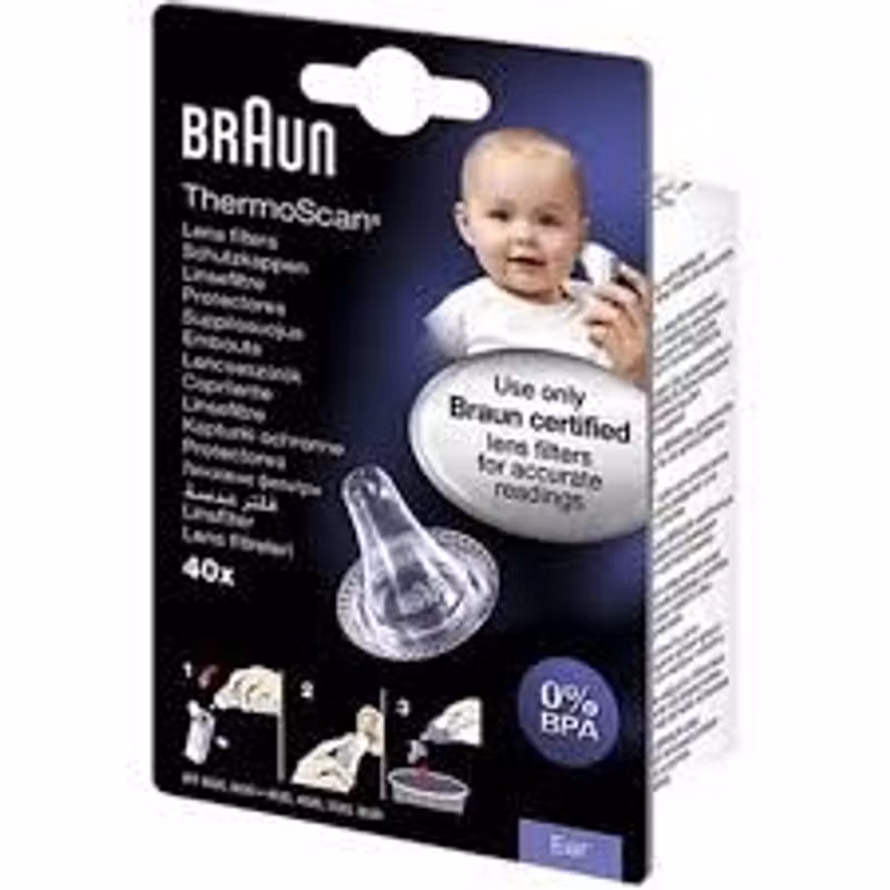 Braun LF40 Linsfilter till ThermoScan örontermometer 40-pack