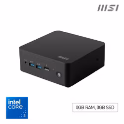 MSI Cubi NUC 1MG-014BEU Mini PC Barebone Intel Core 3 100U Svart