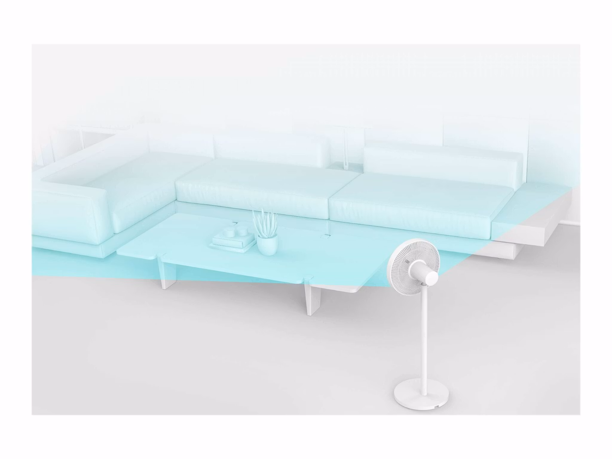 Xiaomi MI Smart Standing Fan 1C bord & golvstående vit