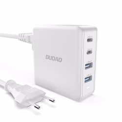 Dudao A100EU snabbladdare 100Watt GaN 2xUSB-C + 2xUSB-A