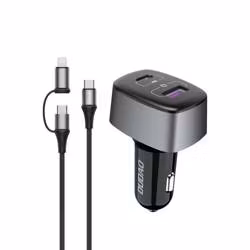 Dudao R7XS-SET Car Charger 83Watt 1xUSB-C + 1xUSB-A inkl 1m lightning/USB-C kabel
