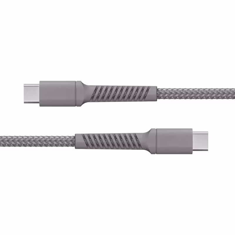 X2O Longlife 100 W USB-C till USB-C-kabel 2 m Titangrå