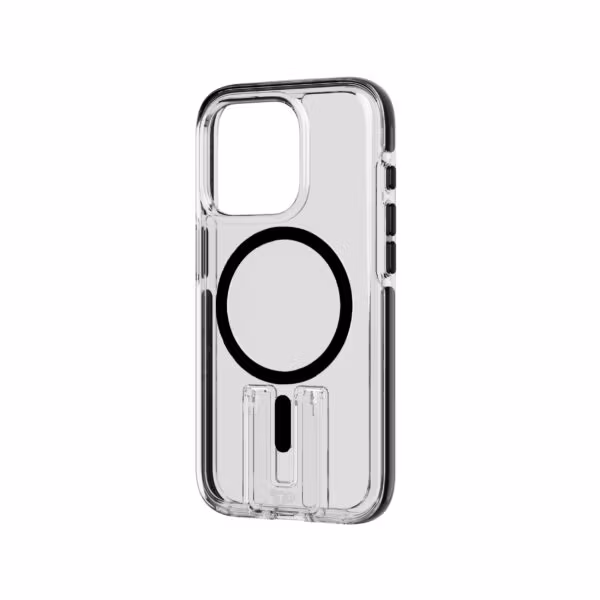 Evo Crystal Kick MagSafe iPhone 15 Pro Transparent Svart