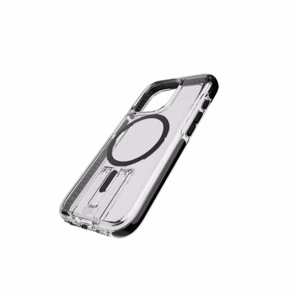 Evo Crystal Kick MagSafe iPhone 15 Pro Transparent Svart